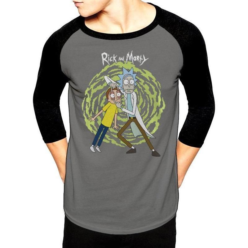 Rick And Morty Spiral Baseball Shirt Baseball Shirt 1