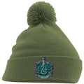 Harry Potter Sytherin Crest Pom Beanie Green Headwear 1