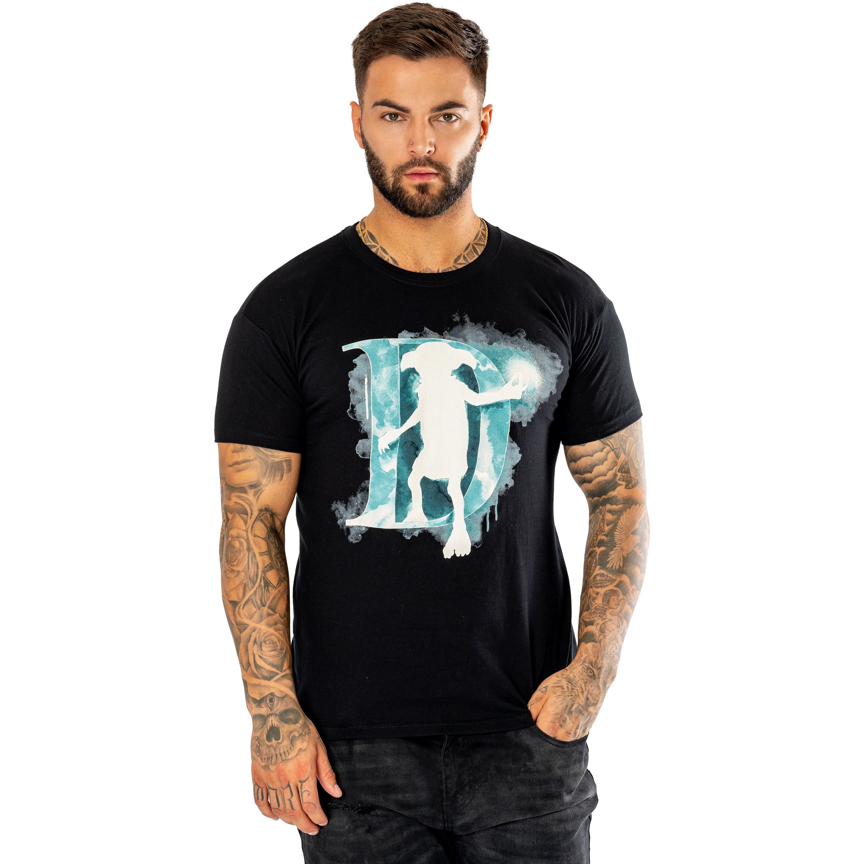 Dobby Watercolour Black Harry Potter Unisex T-Shirt 1