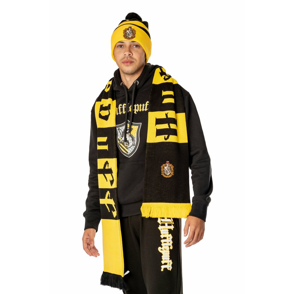 Hufflepuff Long Length Embroidered Harry Potter Scarf 1