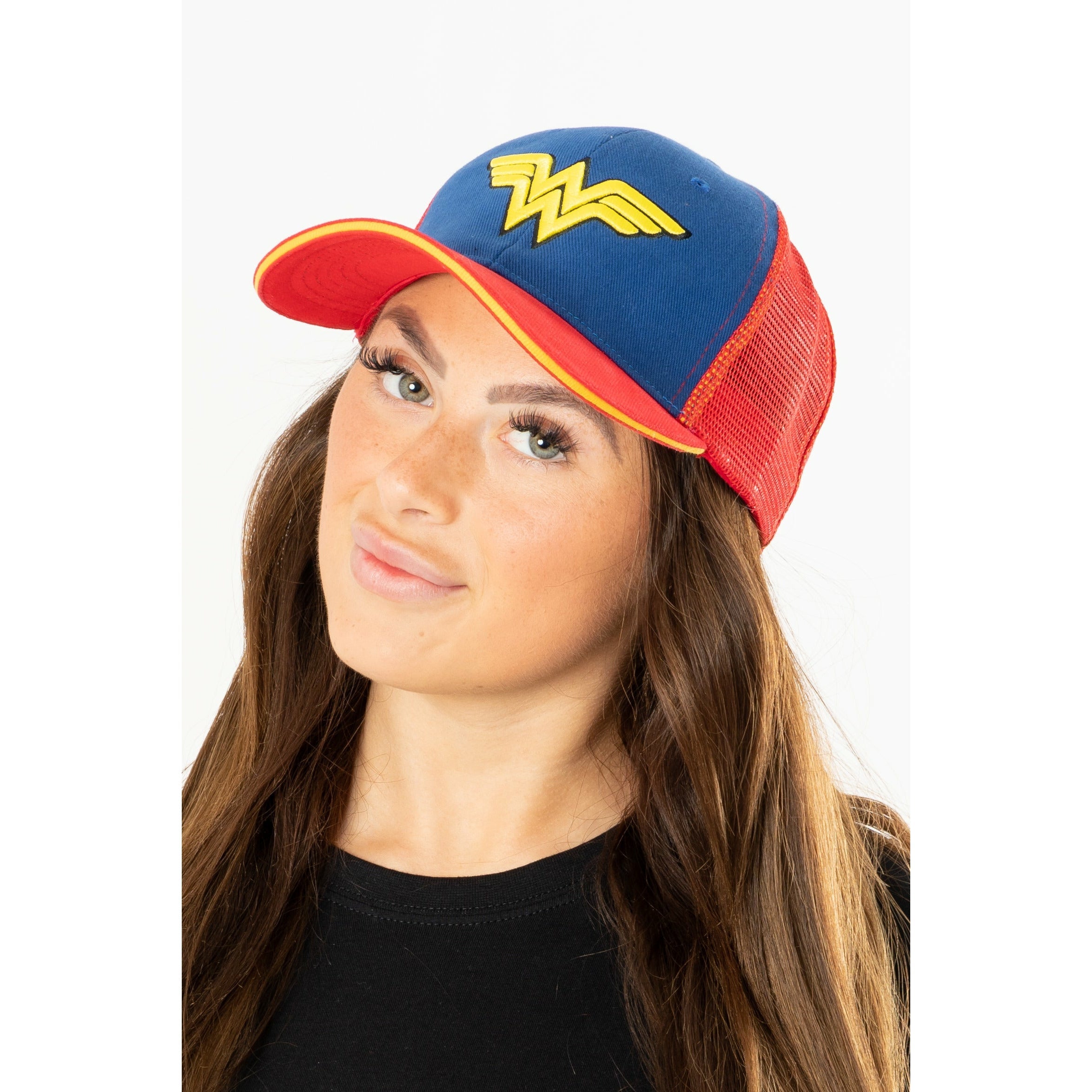 Wonder Woman Blue/Red Trucker Cap 1