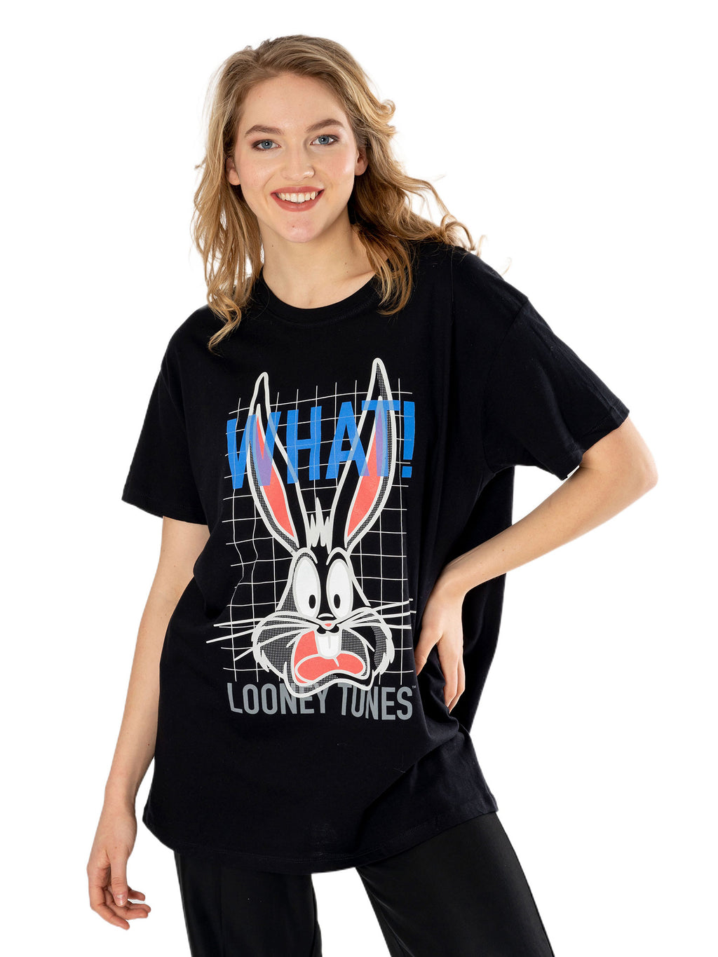 Looney Tunes Womens Oversized Bugs Unisex T-Shirt 1