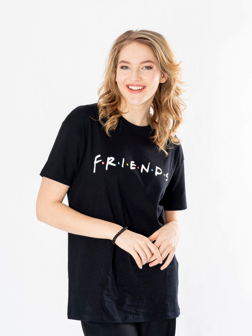Friends Mens Black How You Doin? T-Shirt 1
