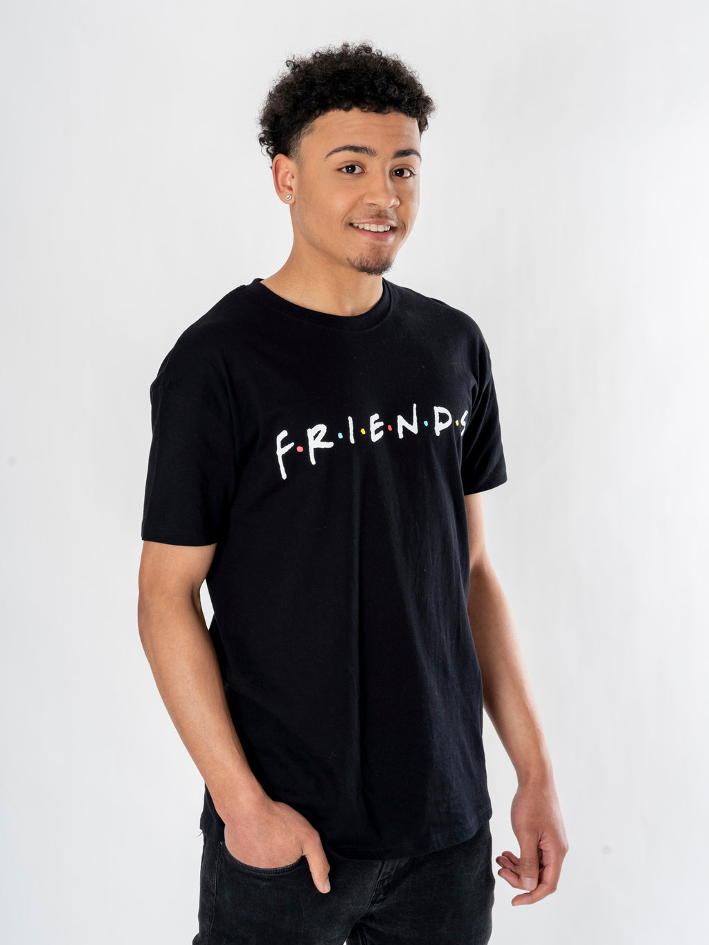 Friends Mens Black How You Doin? T-Shirt 2