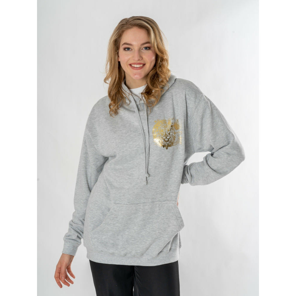 Harry Potter Unisex Grey Marl Gryffindor Zodiac Hoodie 2
