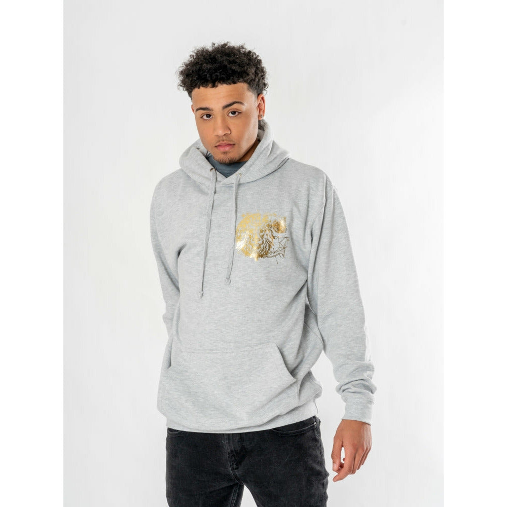Harry Potter Unisex Grey Marl Gryffindor Zodiac Hoodie 4
