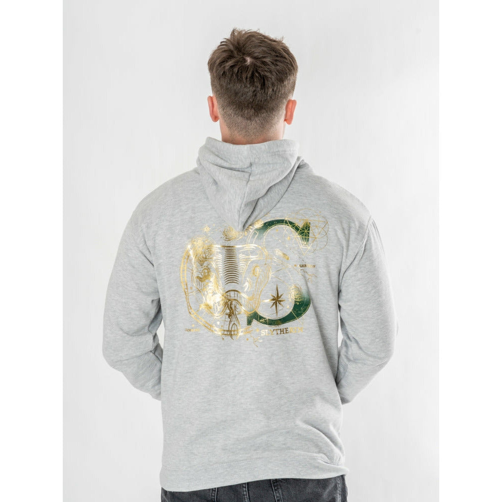 Harry Potter Unisex Grey Marl Slytherin Zodiac Hoodie 1
