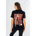 Harley Quinn Adult Black Front and Back Warning T-Shirt 1