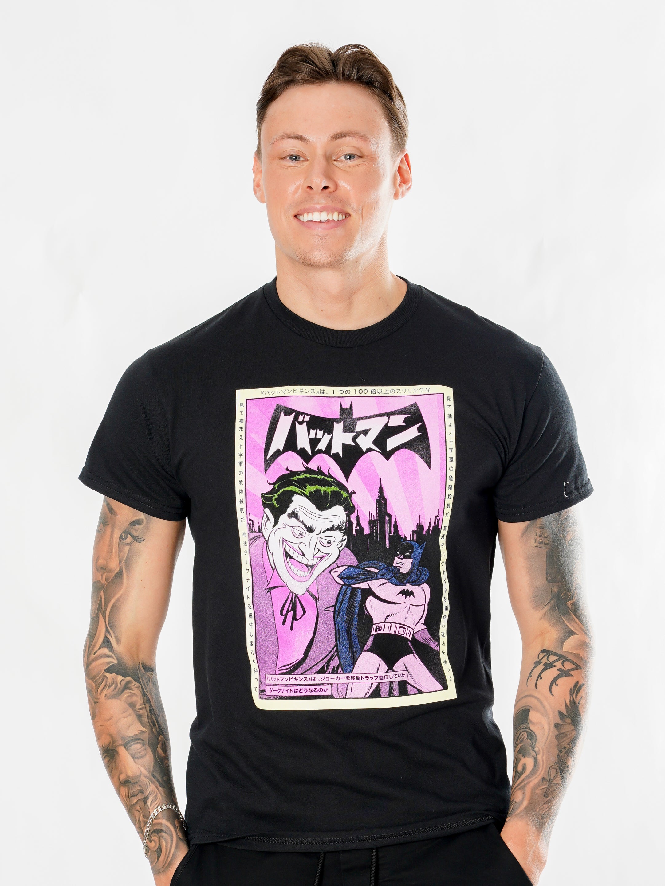 Batman Joker Anime Poster Tshirt 1