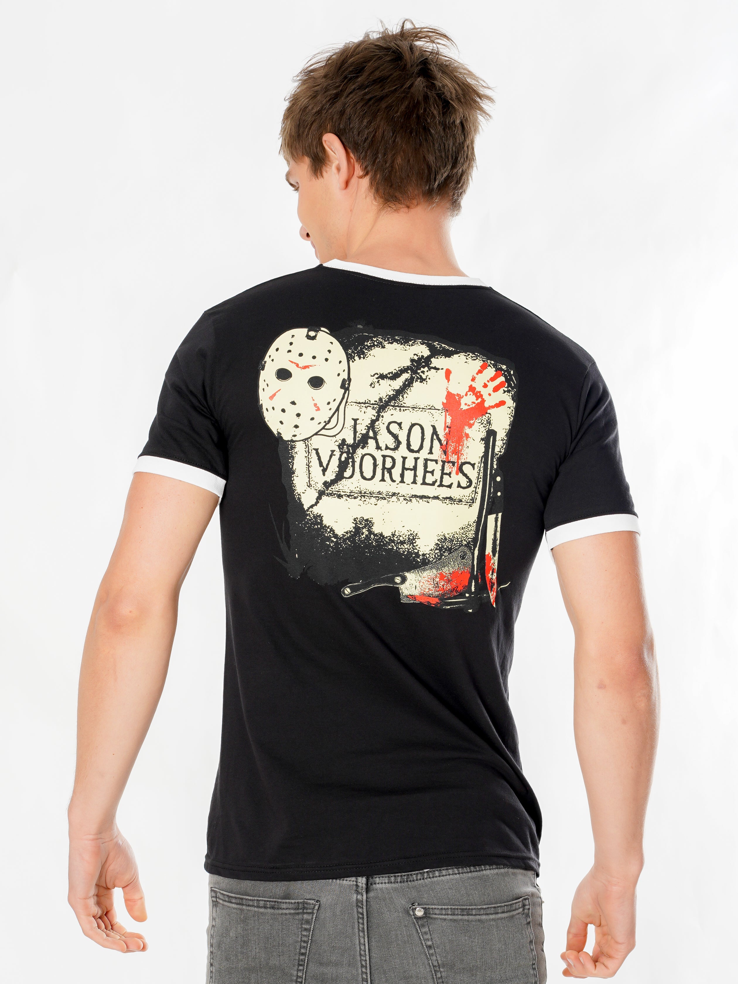 Friday The 13Th Life Ring Mask Reverse Tshirt 2