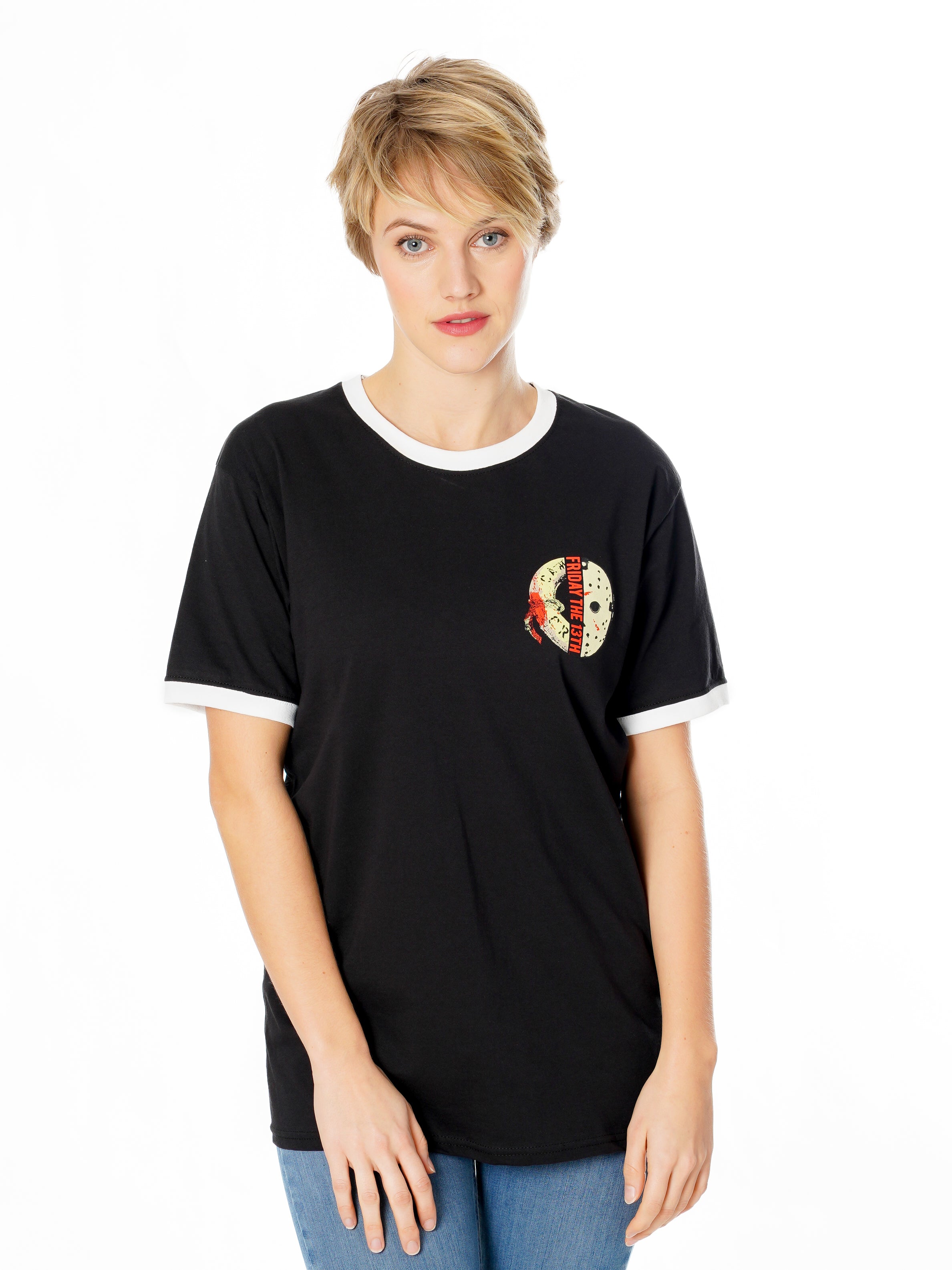 Friday The 13Th Life Ring Mask Reverse Tshirt 5