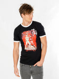 Sirens Crossword Black Ringer T-Shirt 1