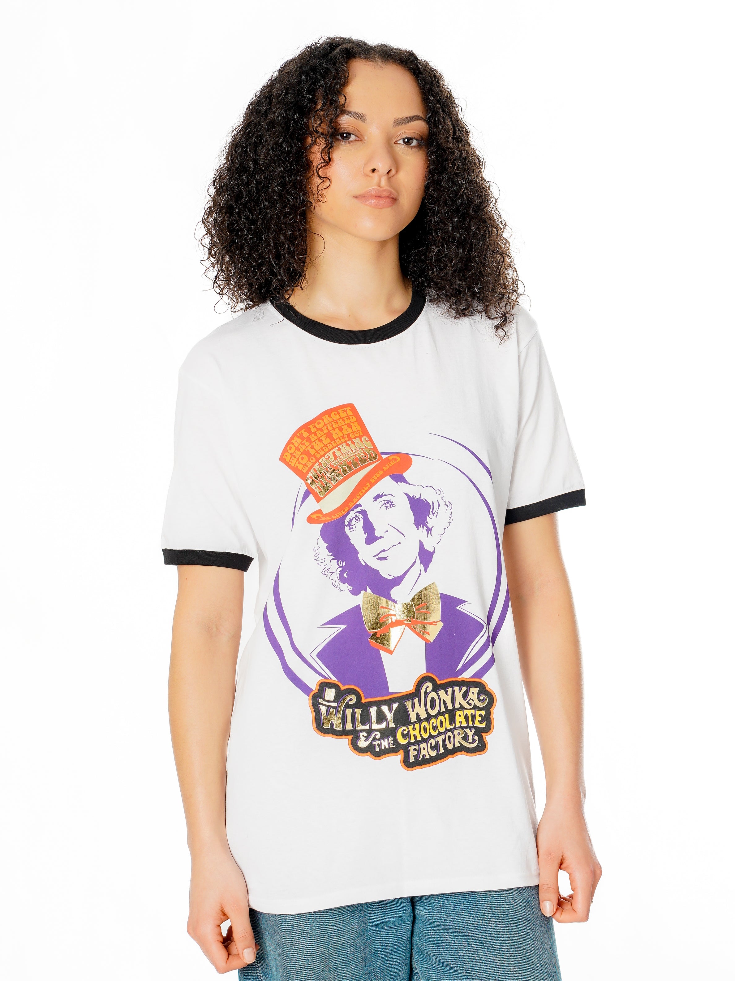 Willy Wonka Bowtie And Top Hat T-shirt 5