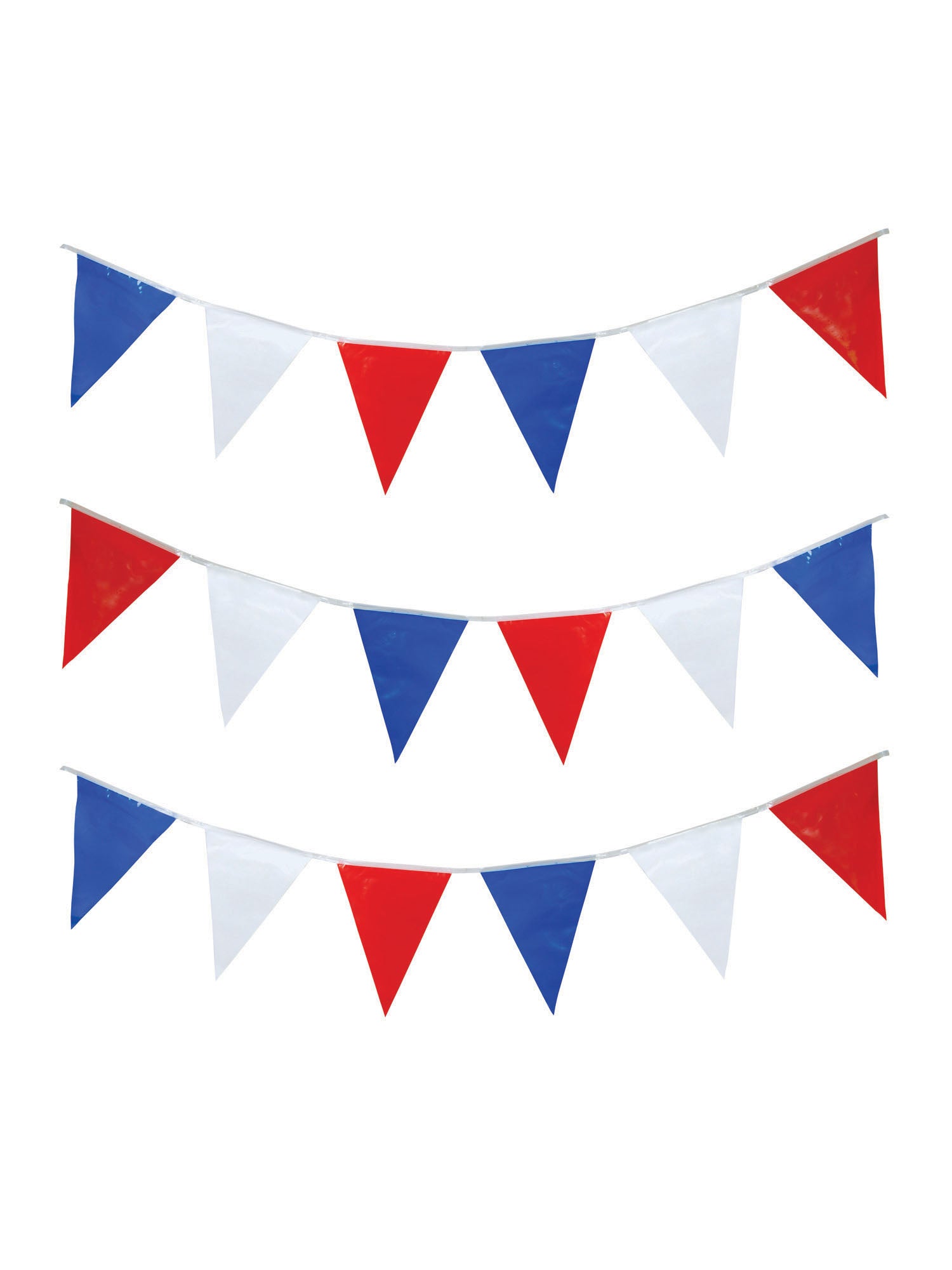 Bunting 15m R/W/B triangles 2
