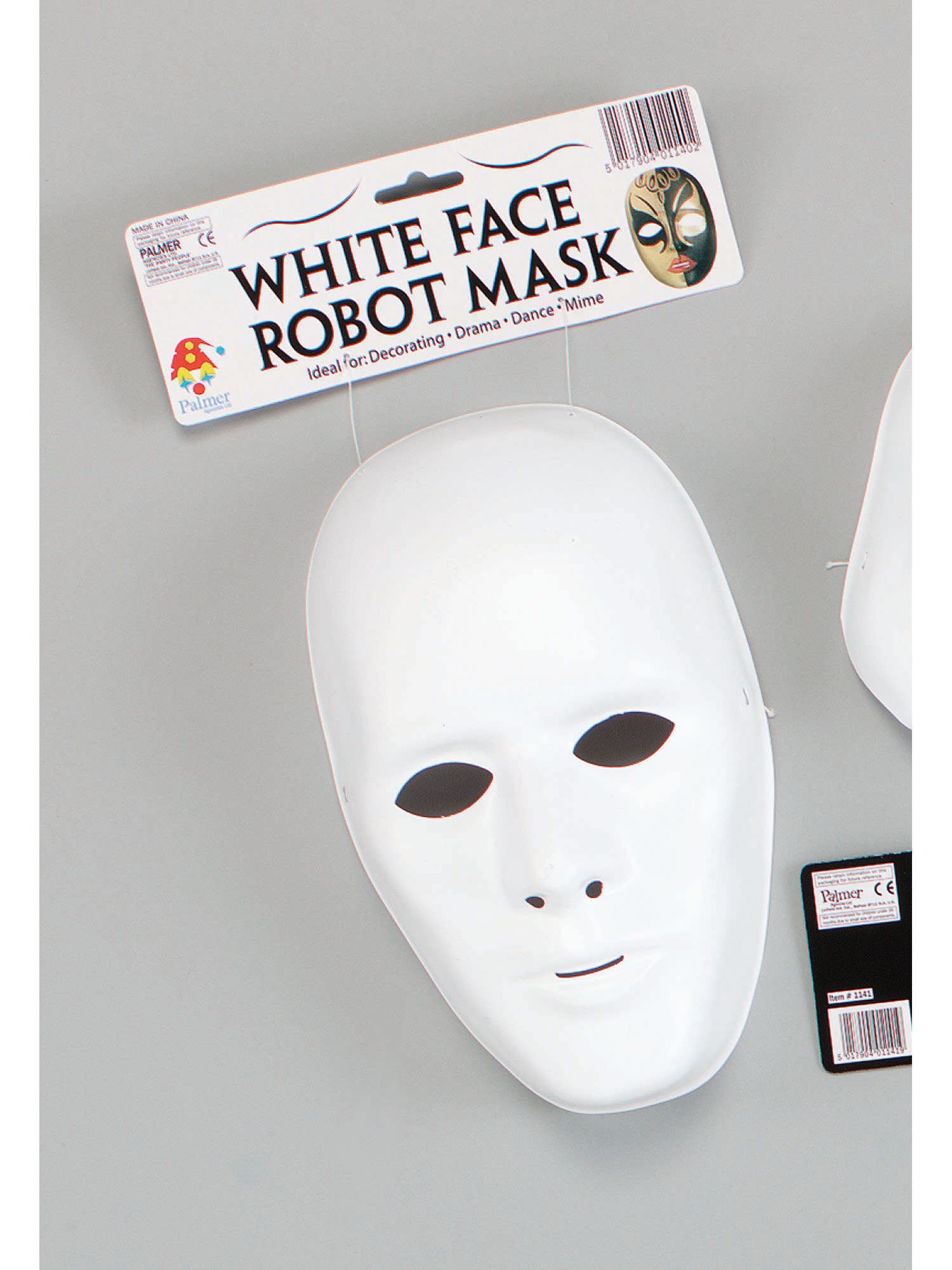 Deluxe Male Face Mask. White 1