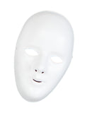 Deluxe Female Face Mask. White 1