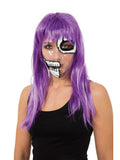 Transparent Skeleton Half Face Print Mask 1