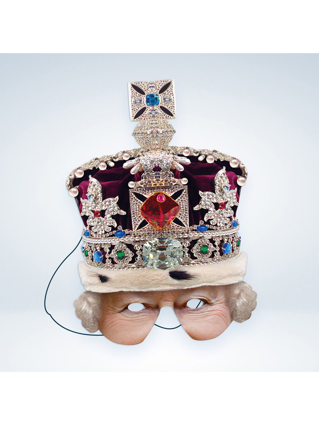 CROWNED QUEEN HALF MASK 2