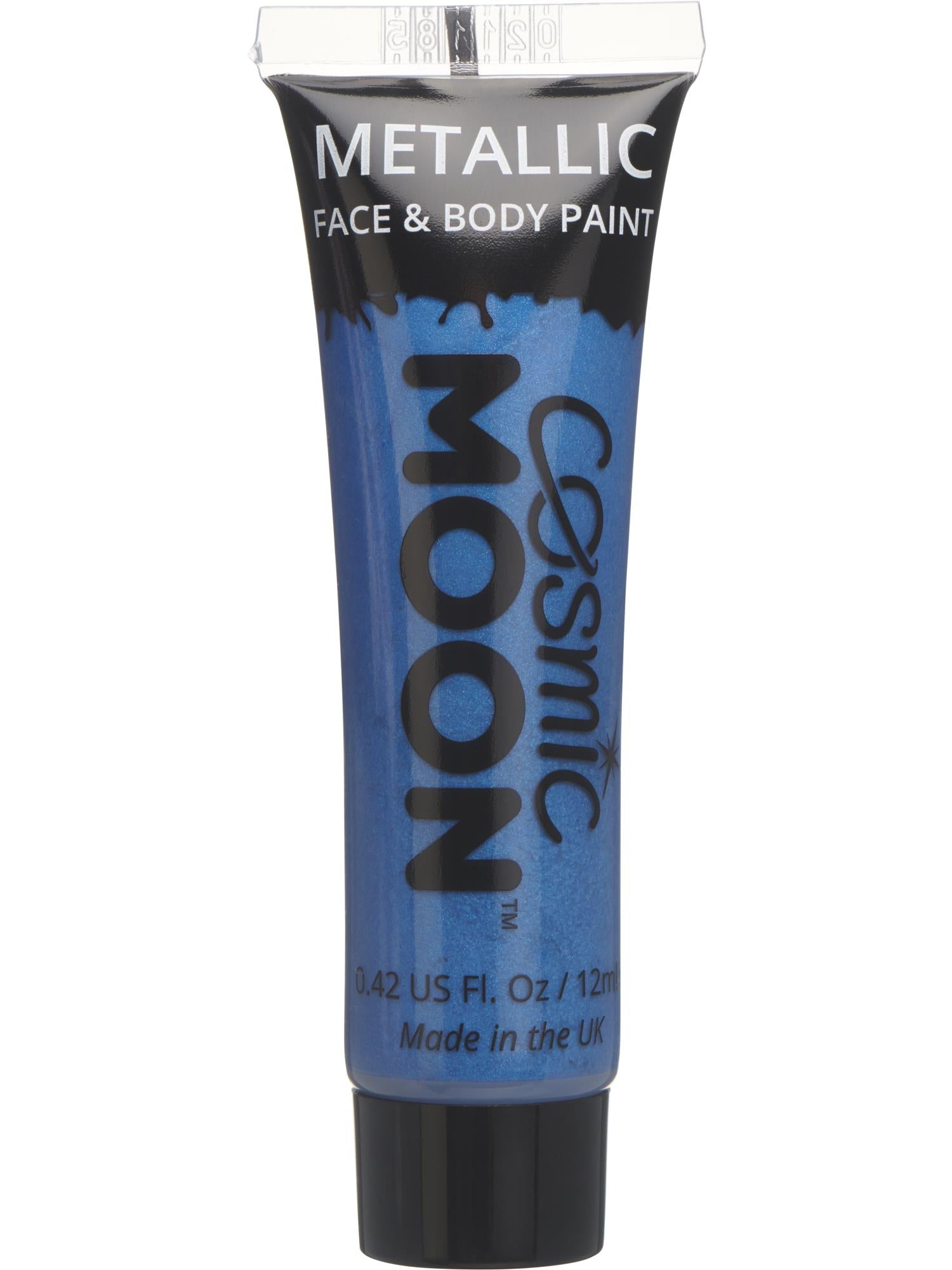 Cosmic Moon Metallic Face & Body Paint, Blue 1