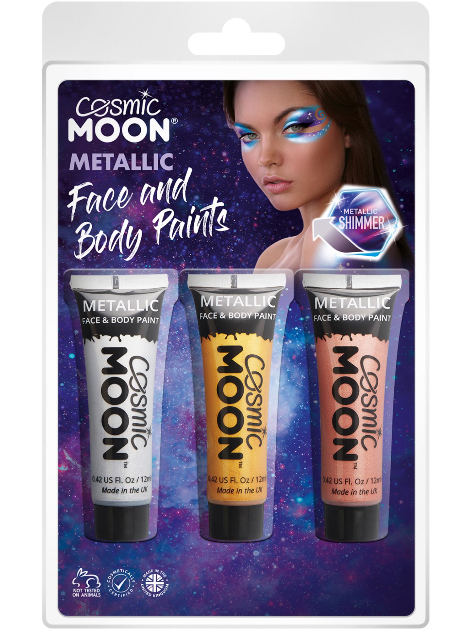 Cosmic Moon Metallic Face & Body Paint, 1