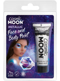 Cosmic Moon Metallic Face & Body Paint, Silver 1