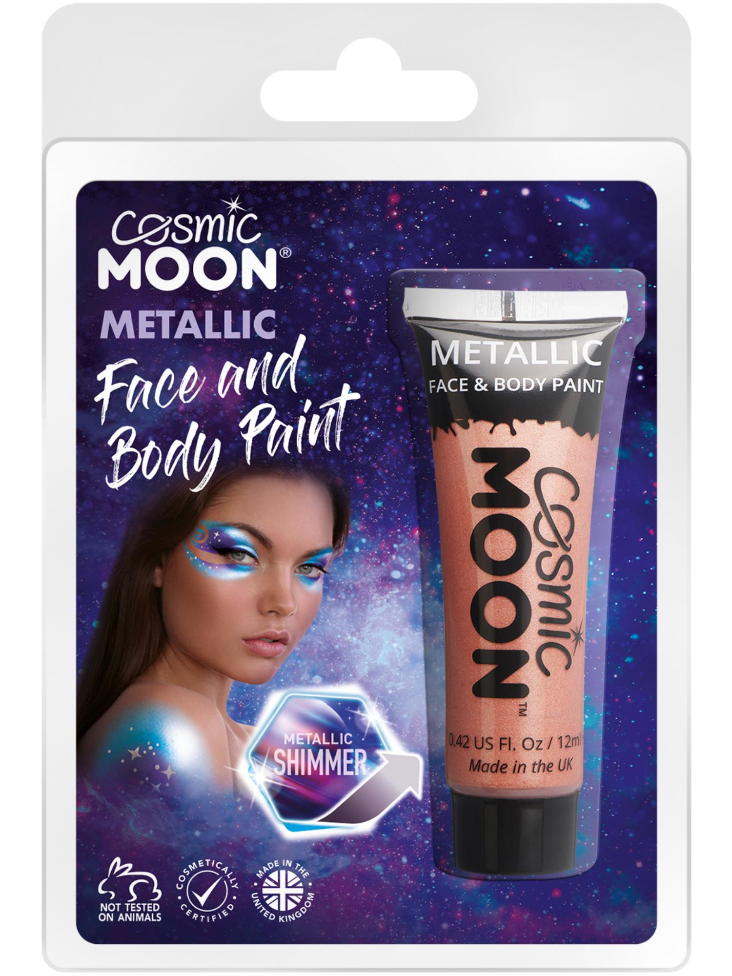 Cosmic Moon Metallic Face & Body Paint, Rose Gold 1
