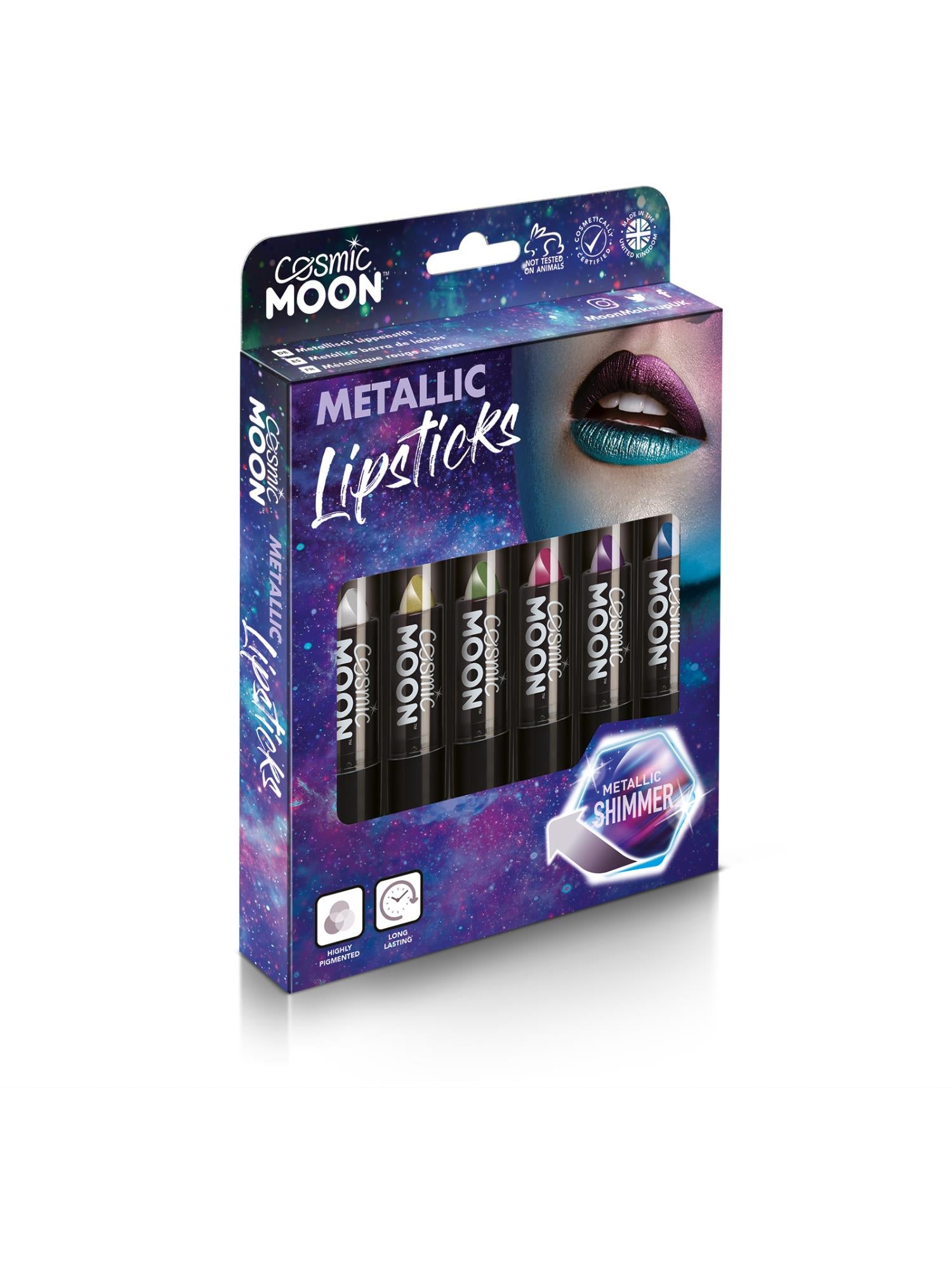 Cosmic Moon Metallic Lipstick, Assorted 1