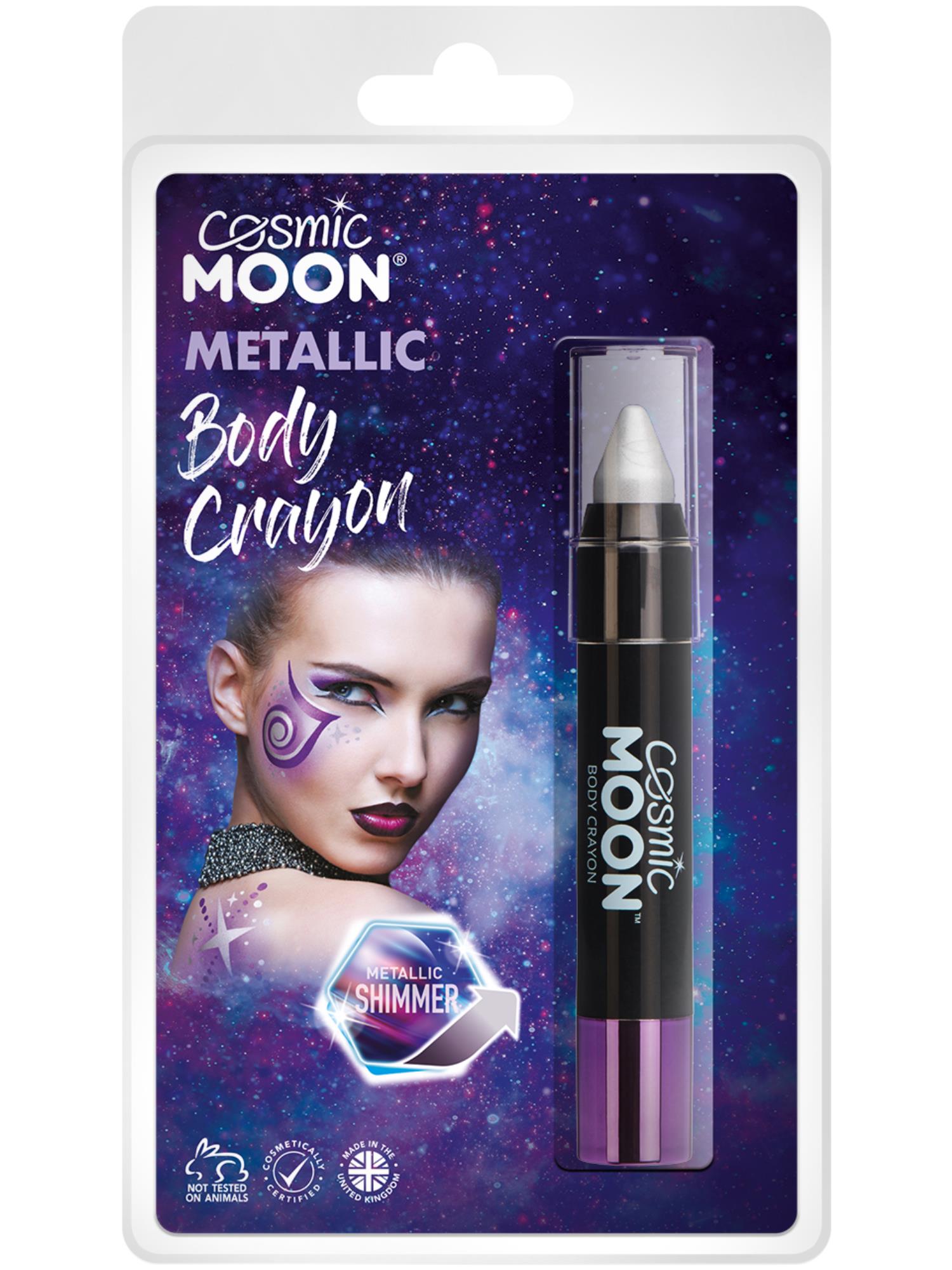 Cosmic Moon Metallic Body Crayons, Silver 1