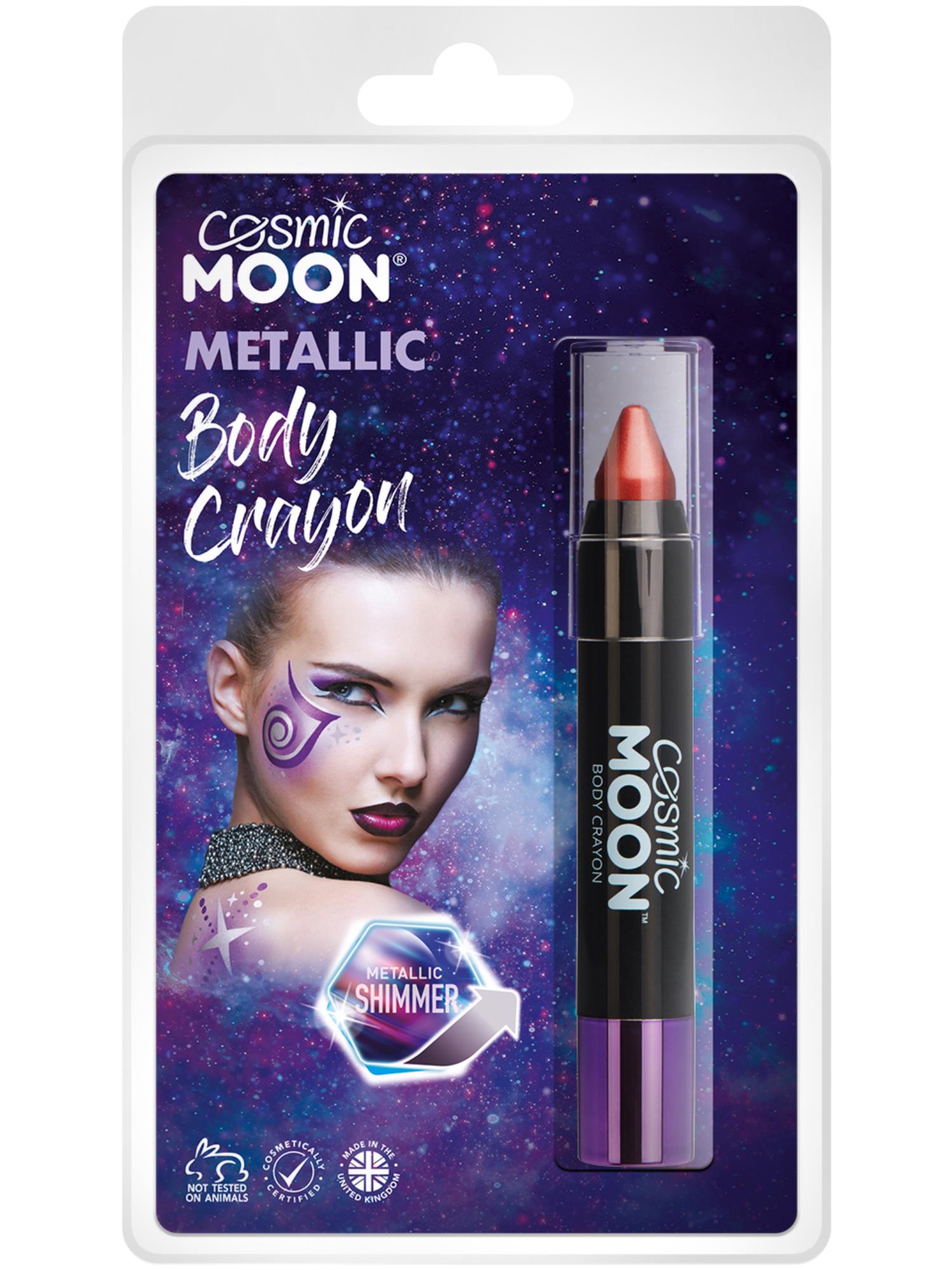 Cosmic Moon Metallic Body Crayons, Red 1
