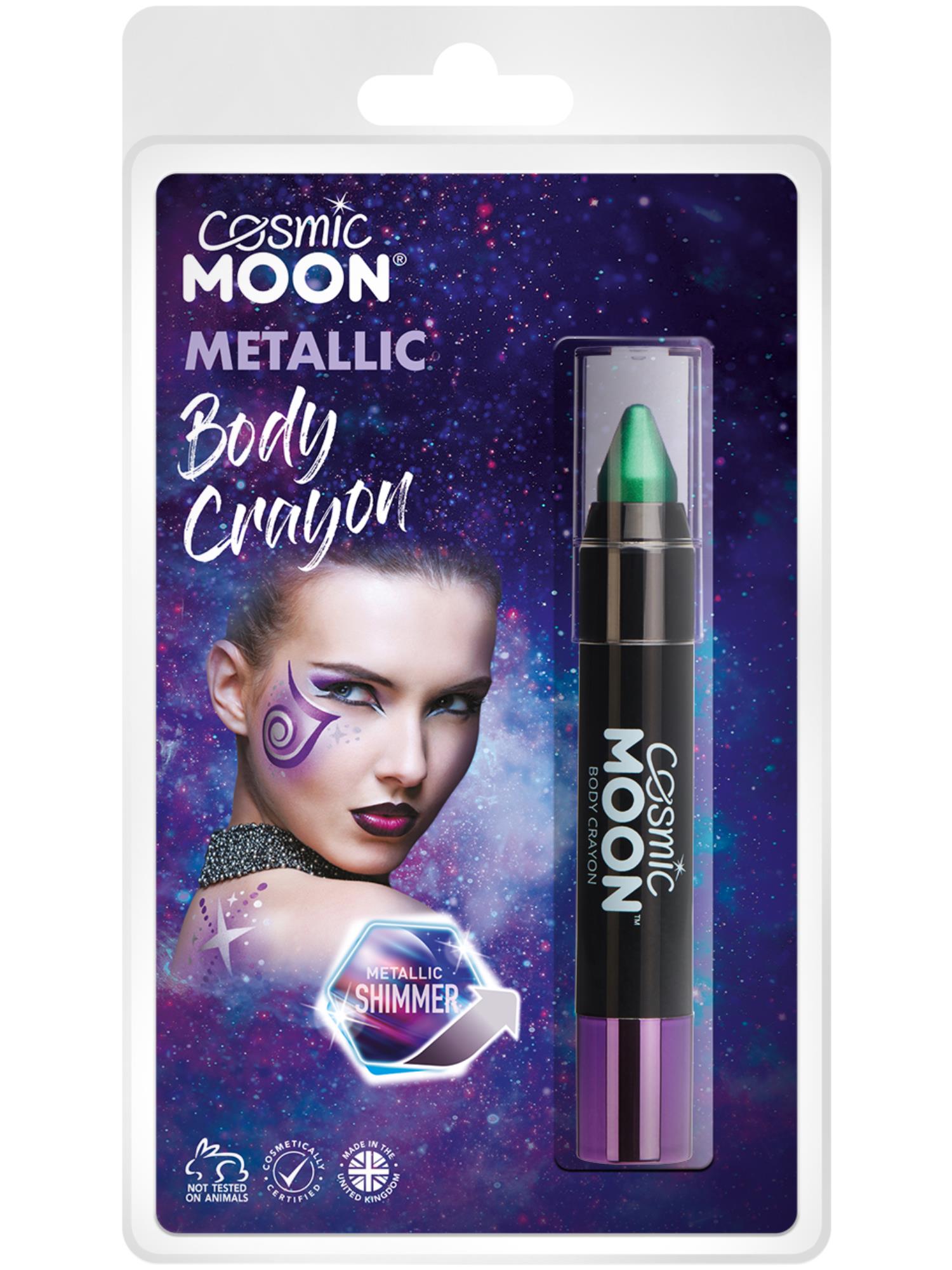 Cosmic Moon Metallic Body Crayons, Green 1