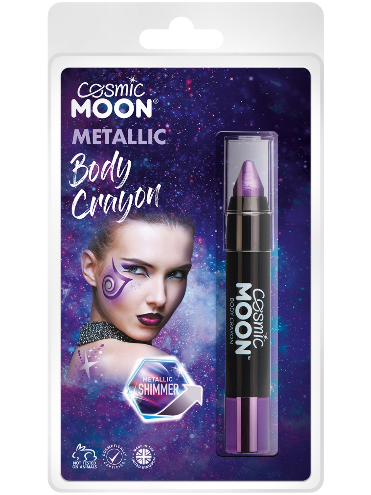 Cosmic Moon Metallic Body Crayons, Purple 1