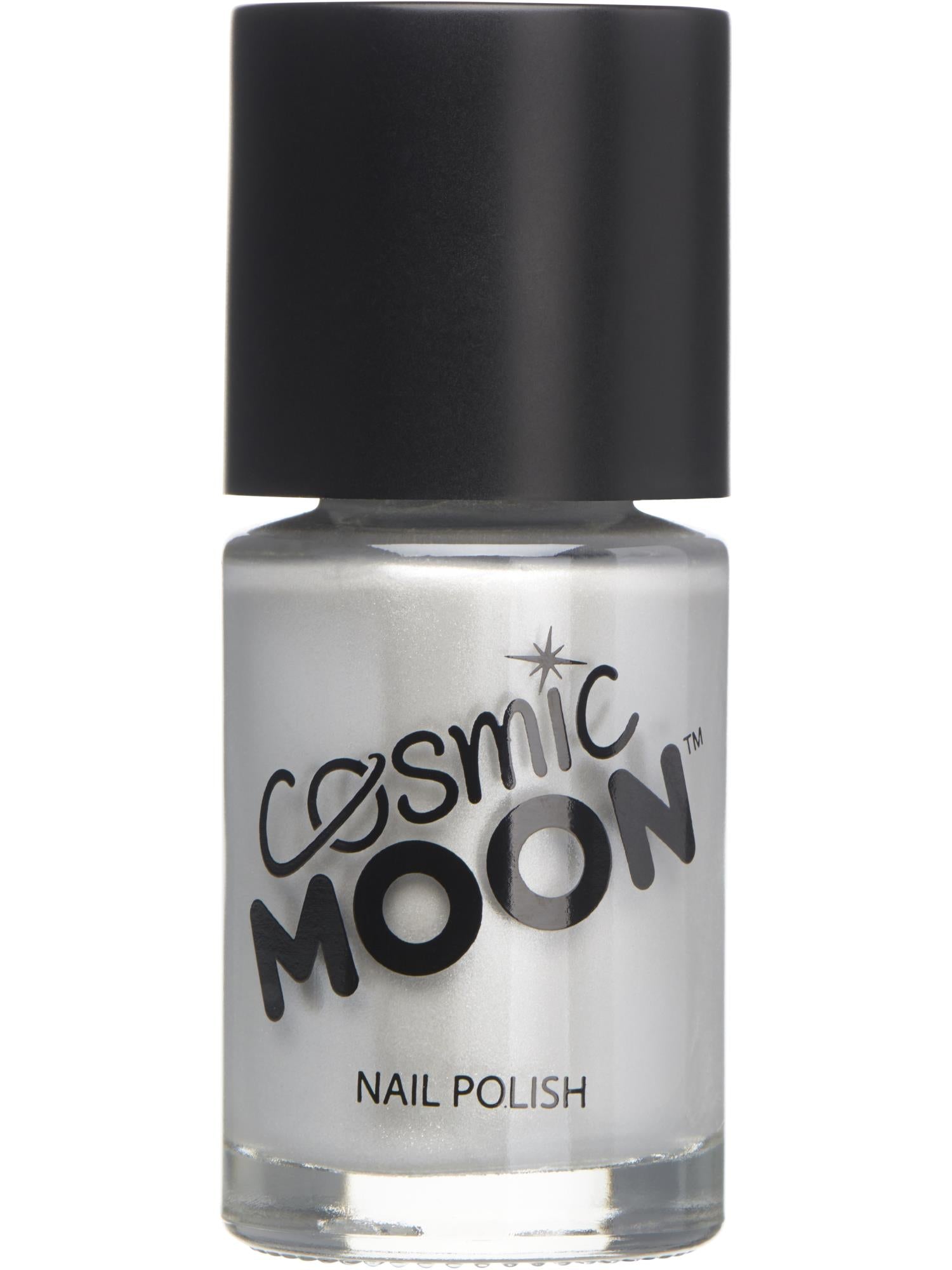 Cosmic Moon Metallic Nail Polish, Silver 1