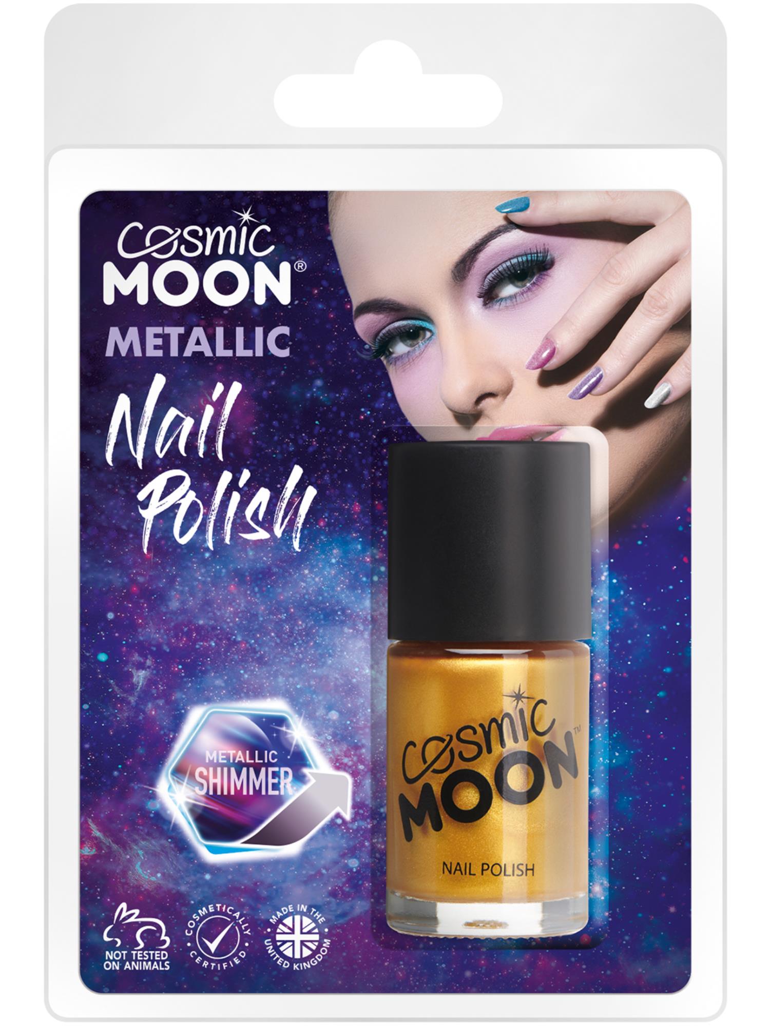 Cosmic Moon Metallic Nail Polish, Gold 1