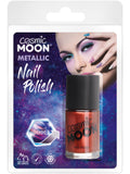Cosmic Moon Metallic Nail Polish, Red 1