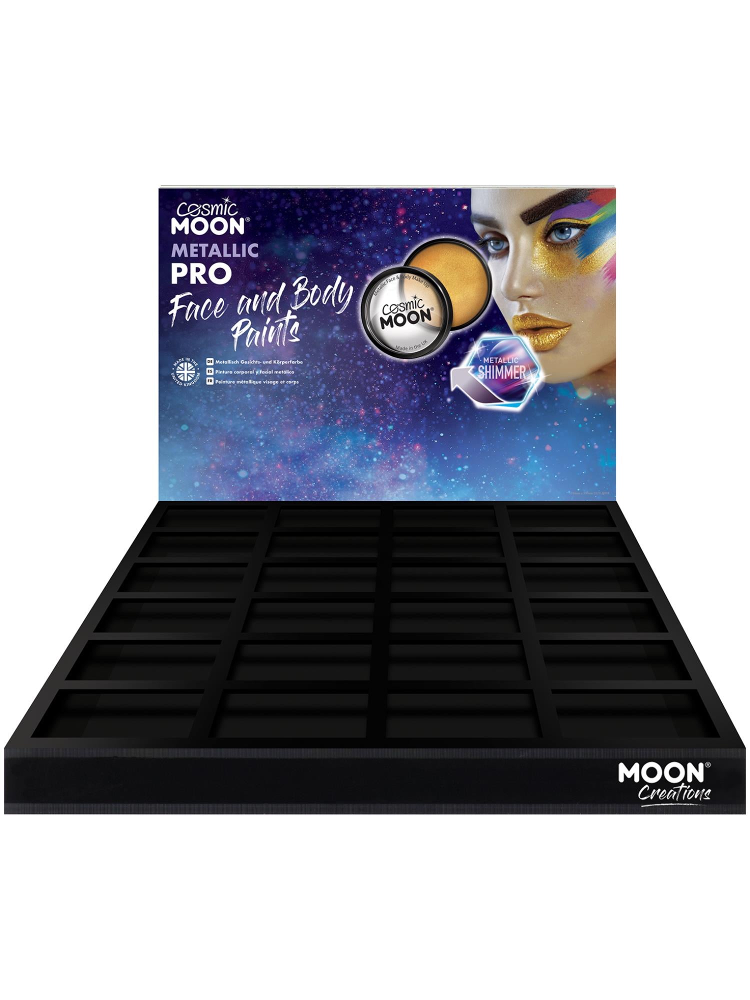 Cosmic Moon Metallic Pro Face Paint Cake Pots, 1