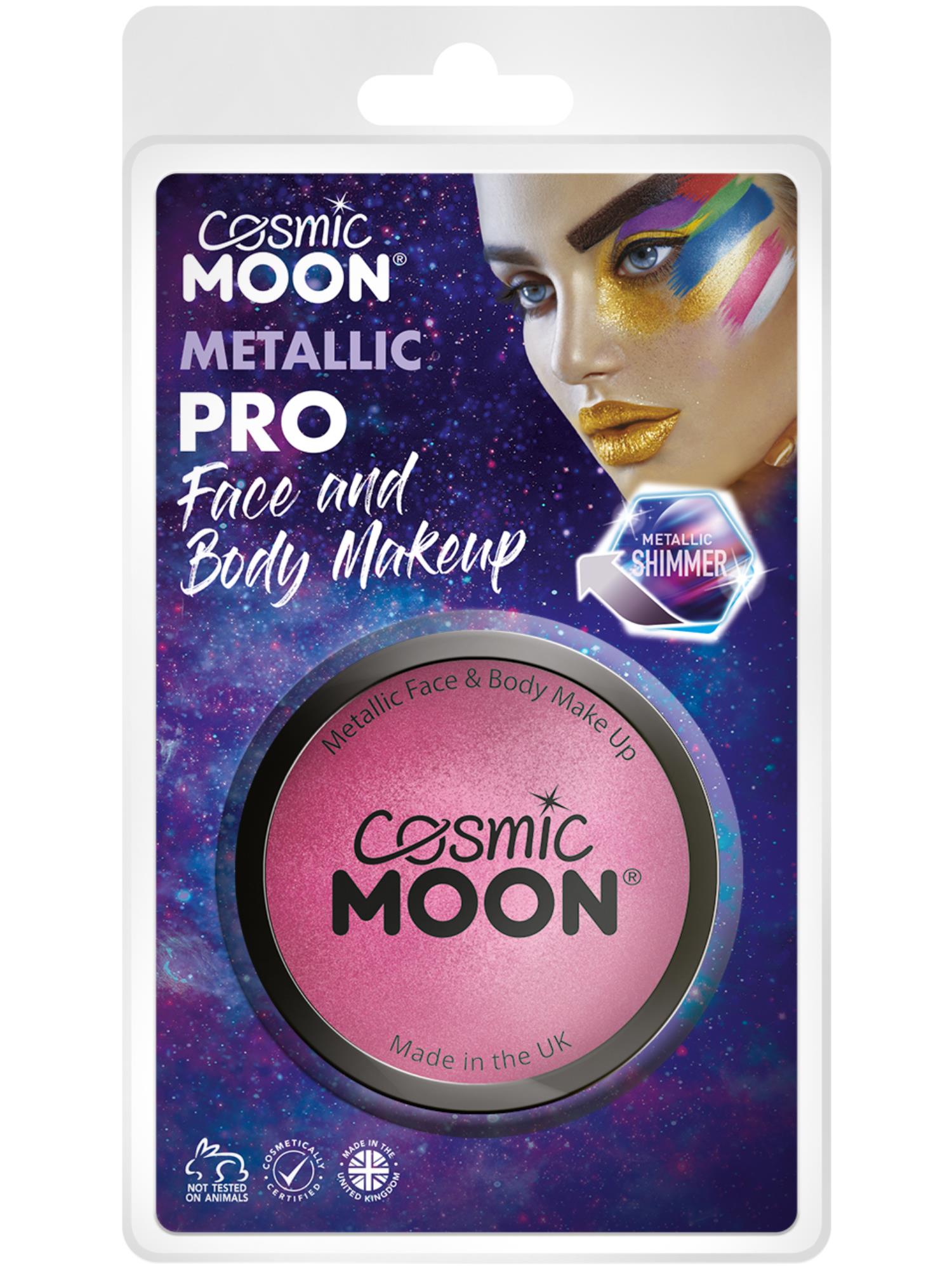 Cosmic Moon Metallic Pro Face Paint Cake Pots, Pin 1