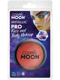 Cosmic Moon Metallic Pro Face Paint Cake pots, Red 1