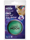 Cosmic Moon Metallic Pro Face Paint Cake Pots, Gre 1