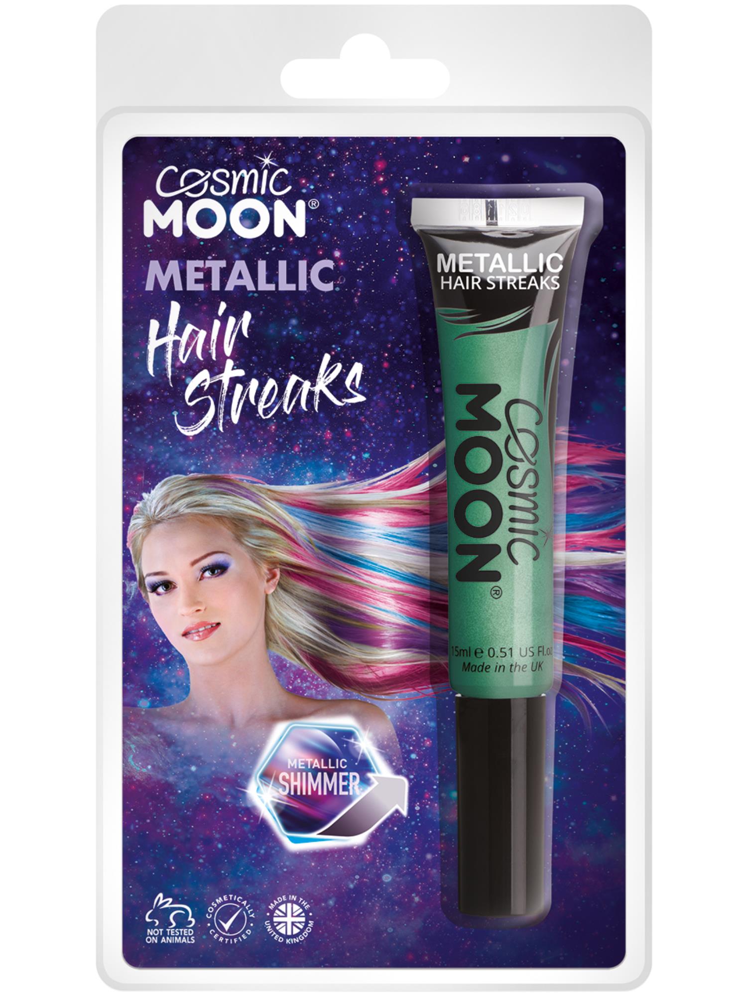 Cosmic Moon Metallic Hair Streaks, Blue 1