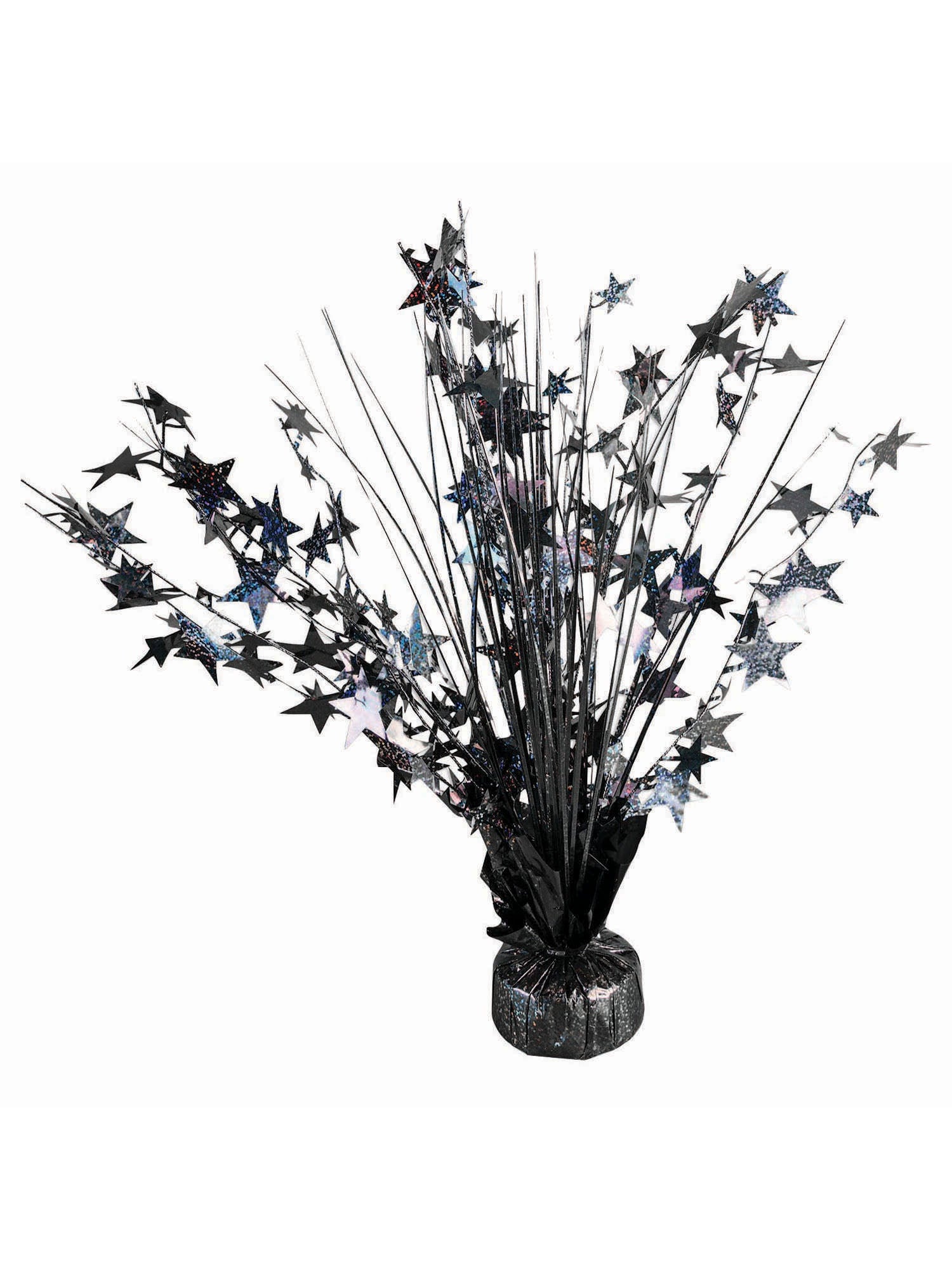 Balloon Wght Star Black Holographic 1