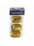 Curling Eggs Holographic Gold 3pk 1