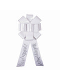 Celebration Door Bow Just Married Wht 1