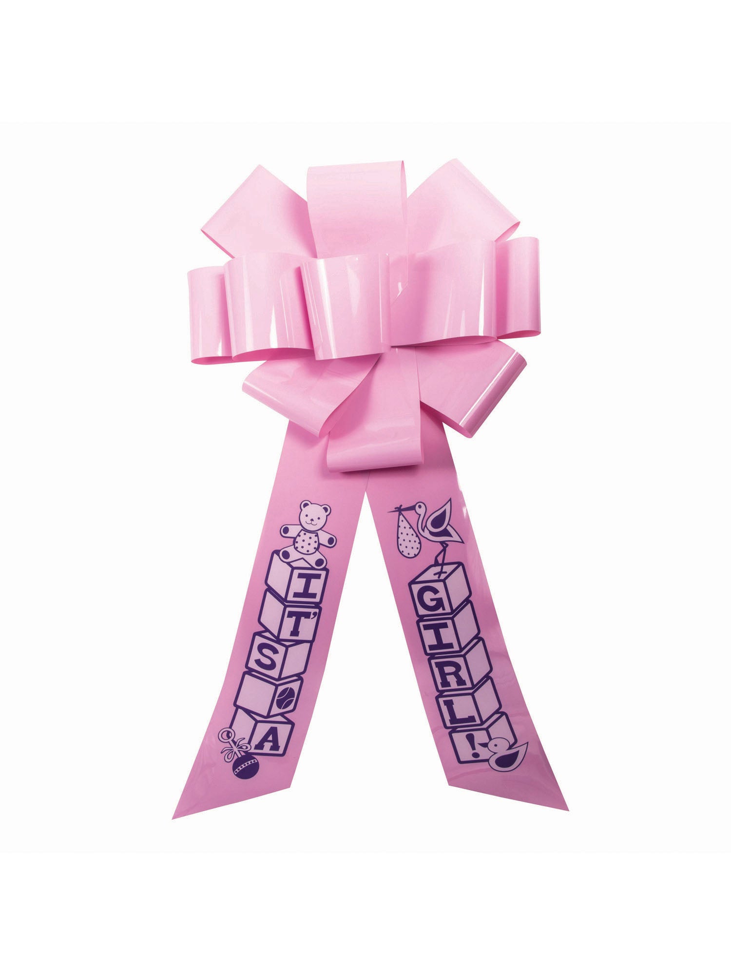 Celebration Door Bow Its A Girl Pink 1