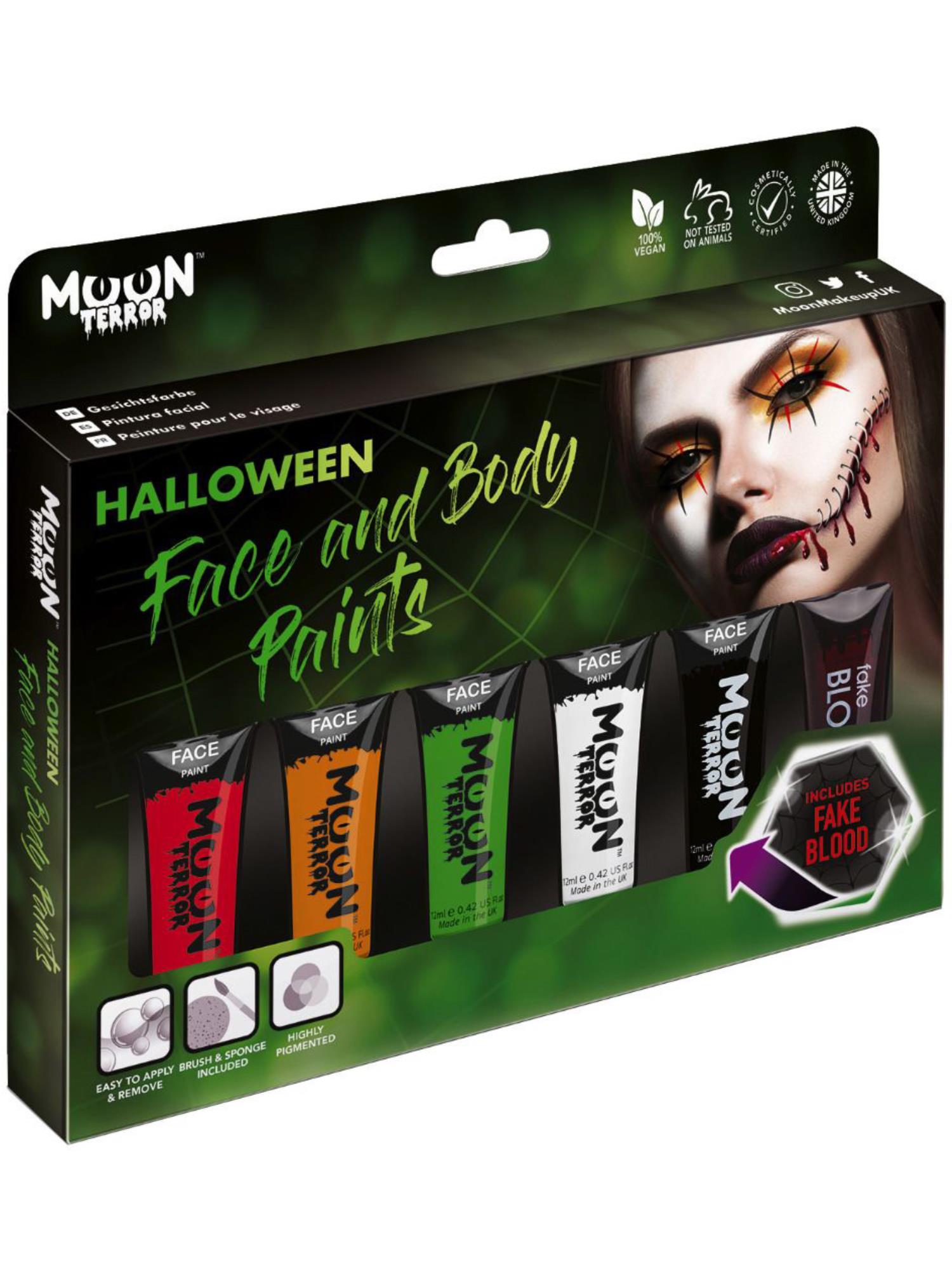 Moon Terror Halloween Face & Body Paint, Assorted 1