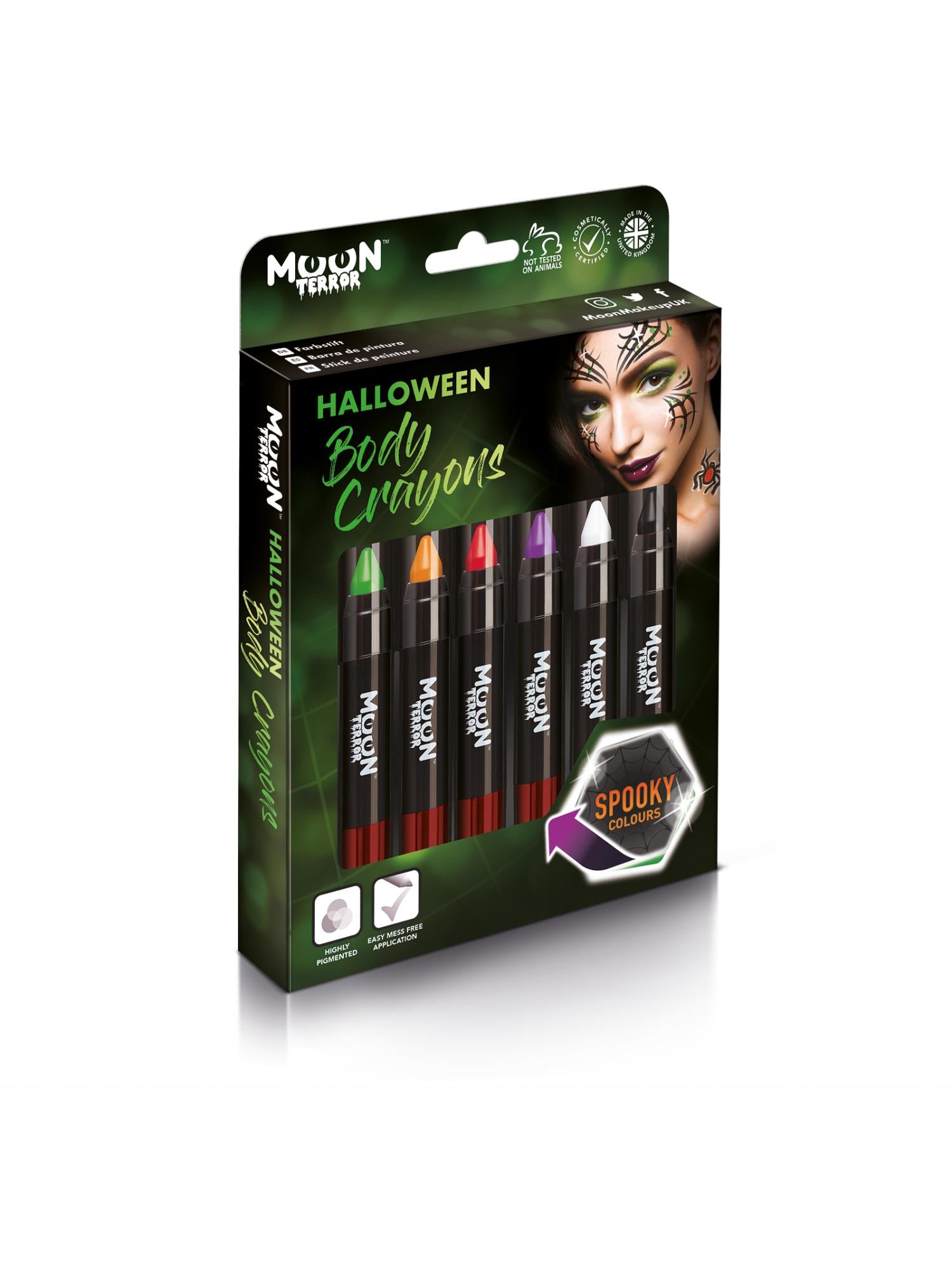 Moon Terror Halloween Body Crayons, Assorted 1