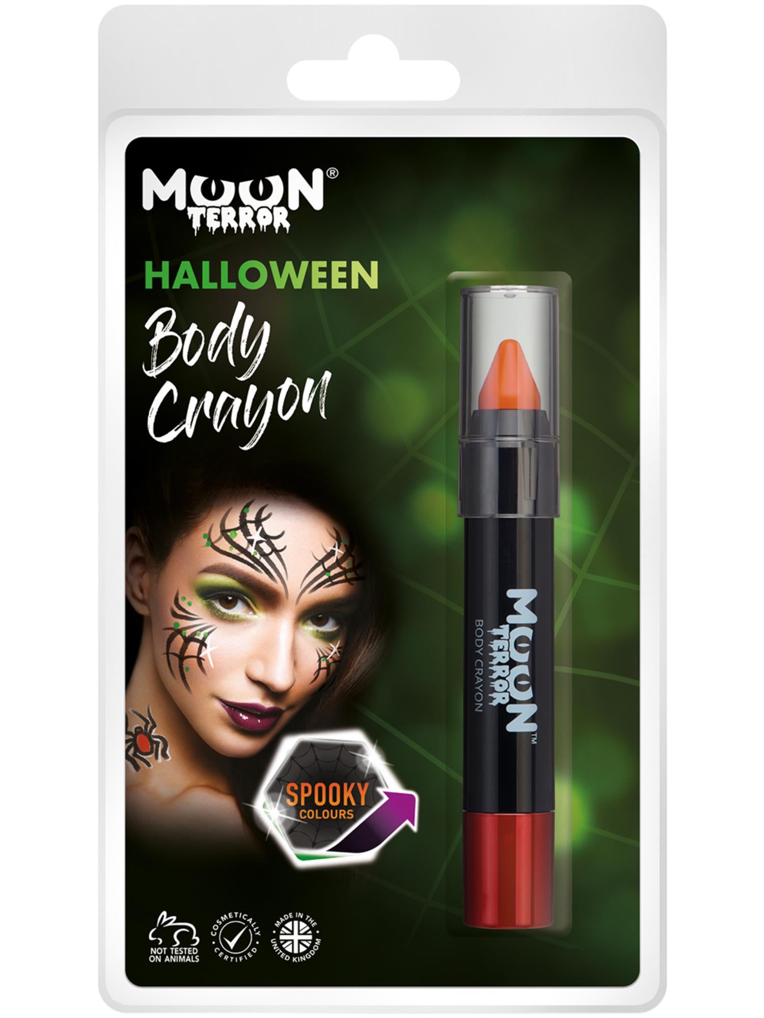 Moon Terror Halloween Body Crayons, Orange 1