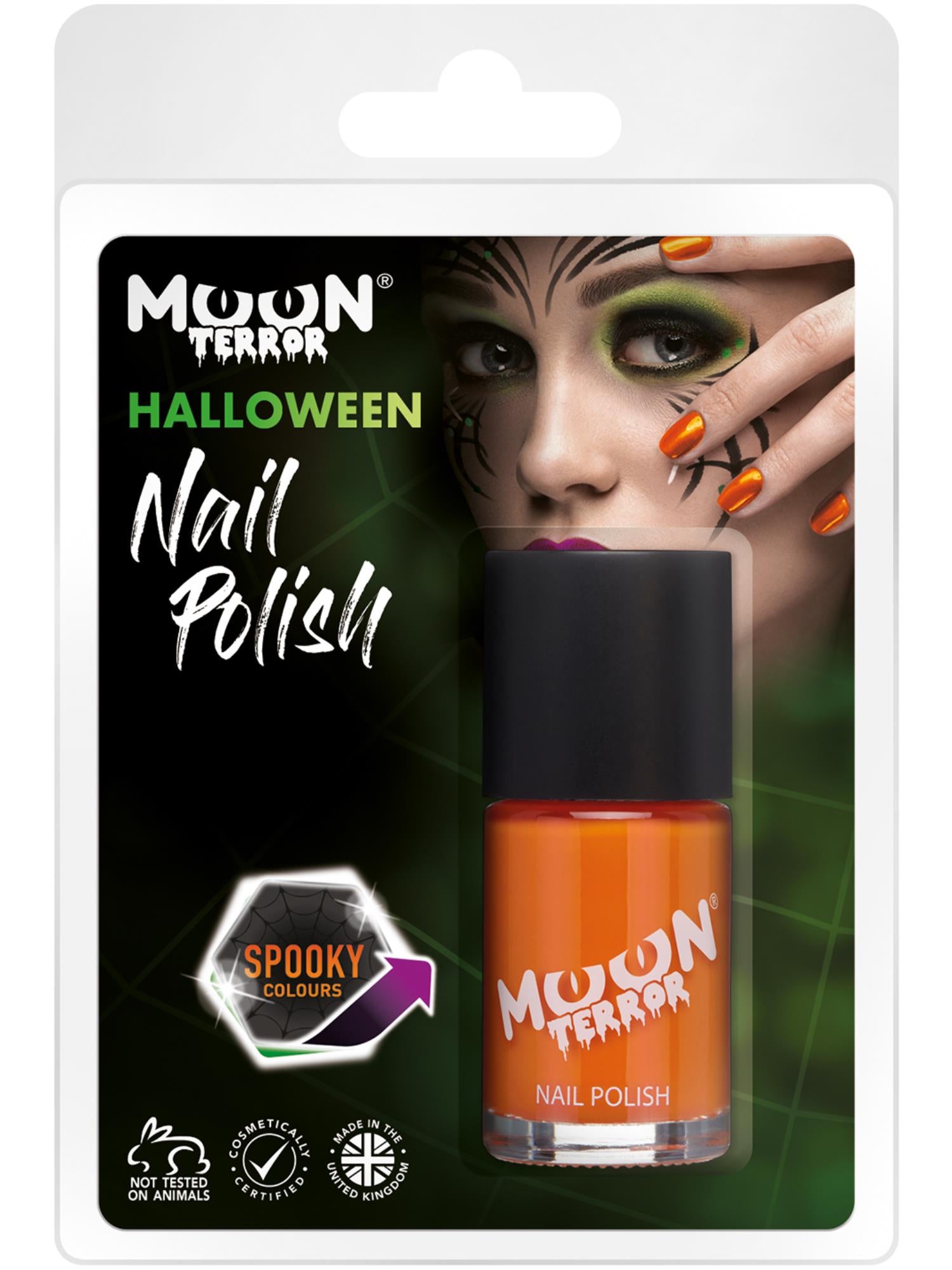 Moon Terror Halloween Nail Polish, Orange 1