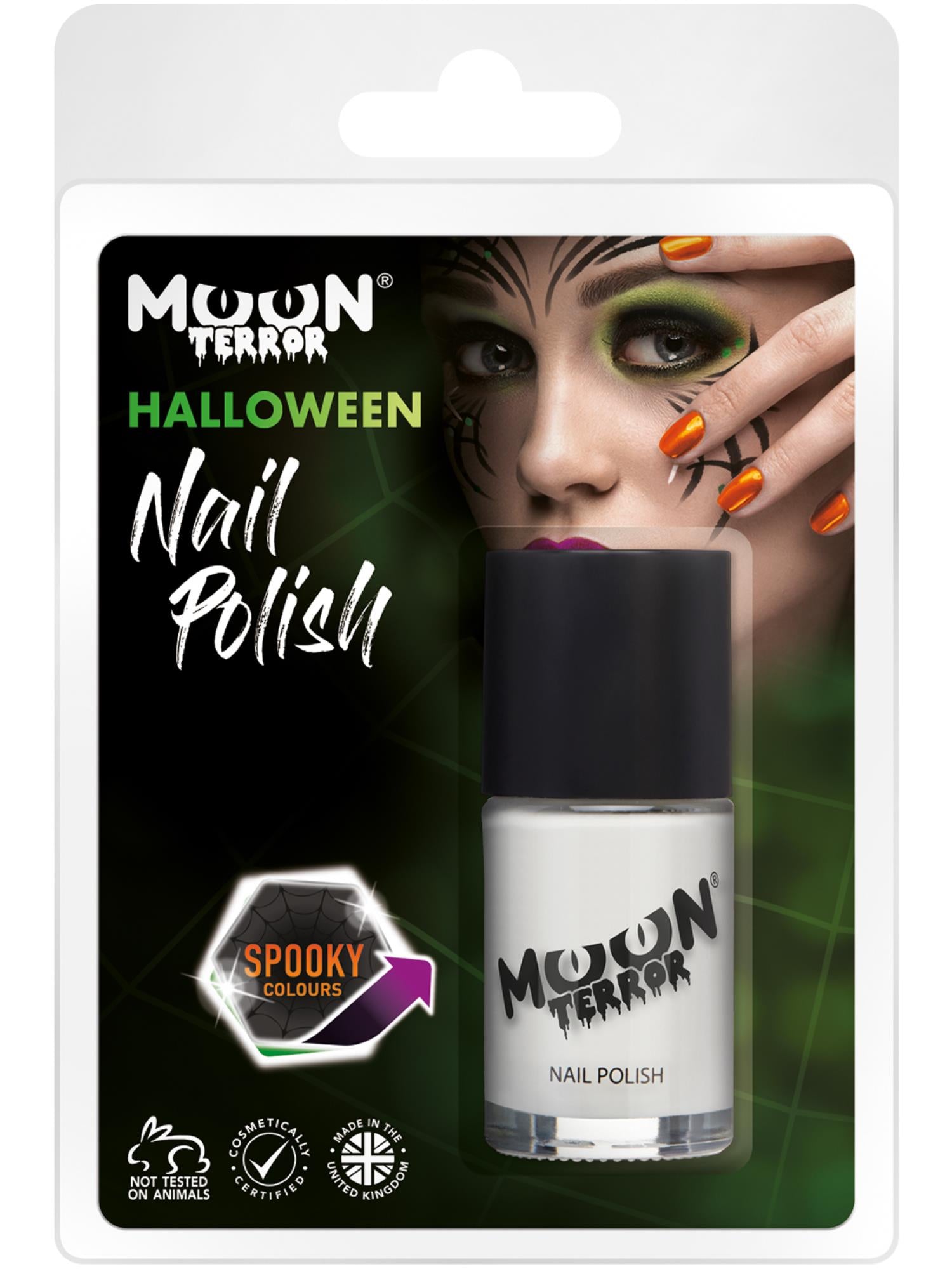Moon Terror Halloween Nail Polish, White 1