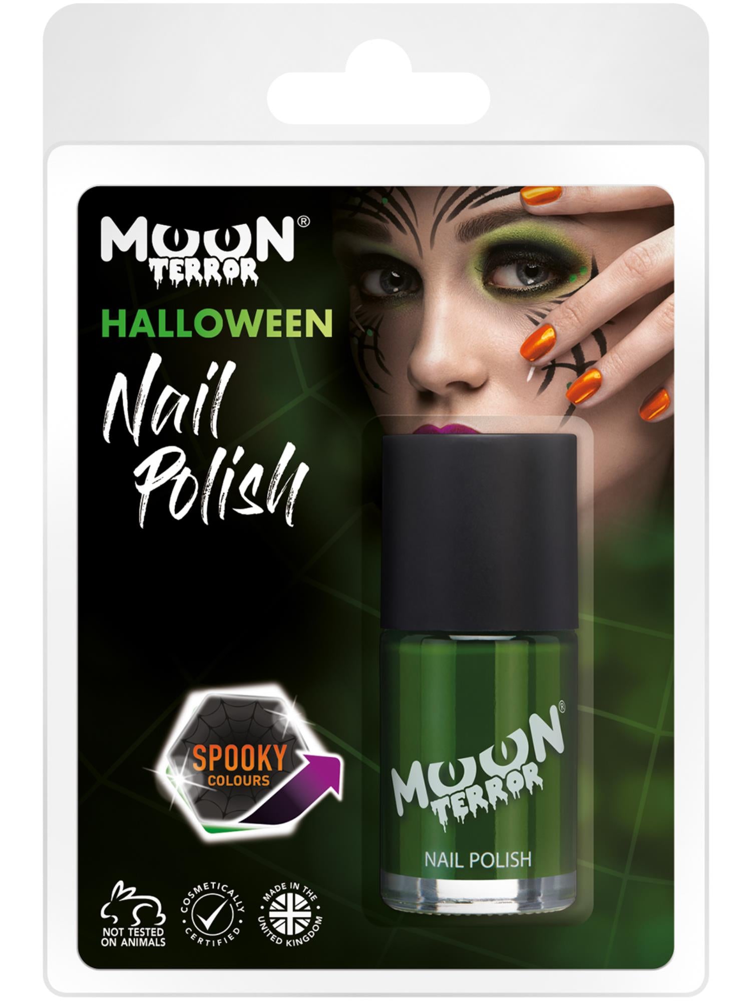 Moon Terror Halloween Nail Polish, Green 1