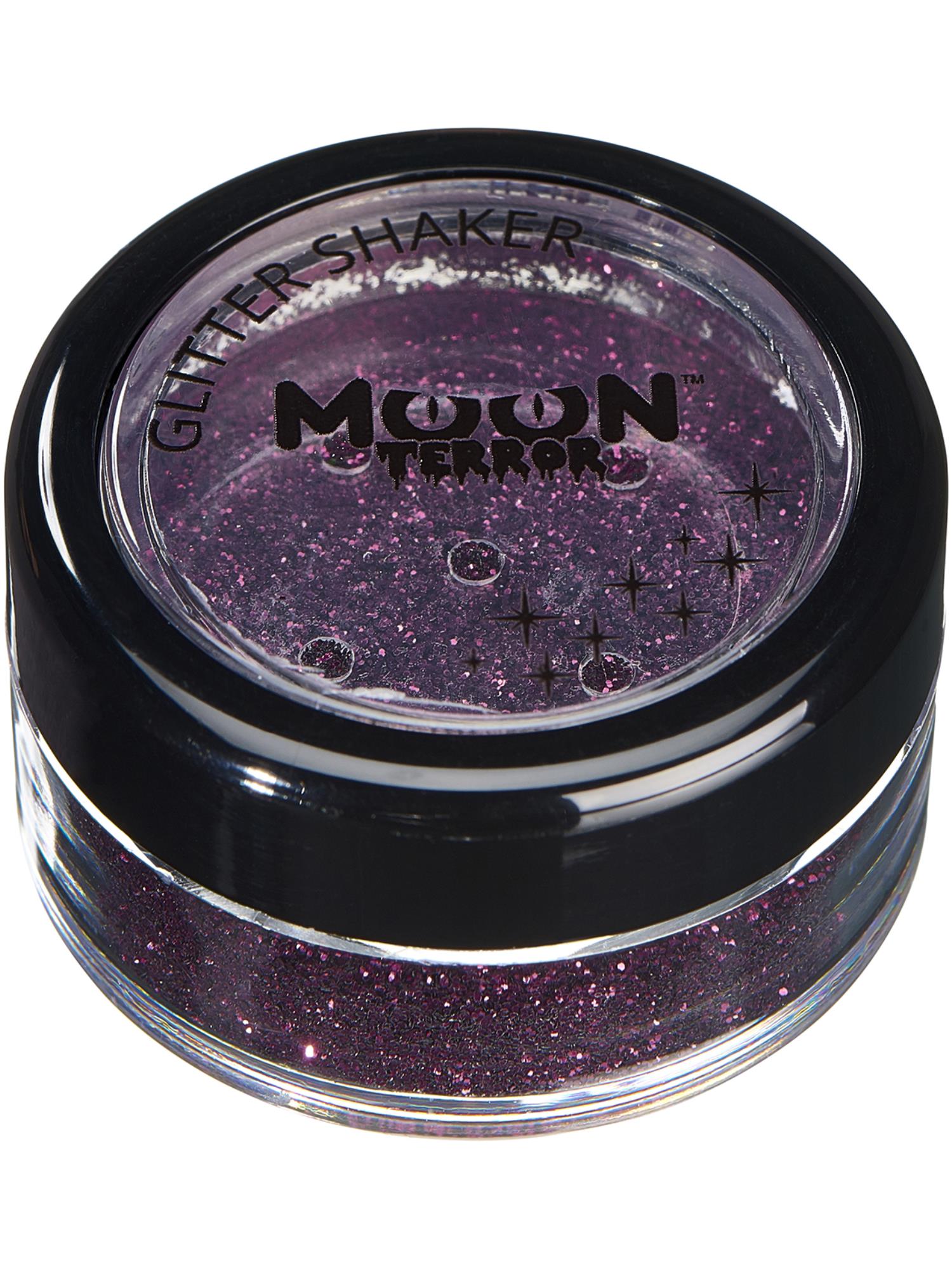 Moon Terror Halloween Glitter Shakers, Purple 1